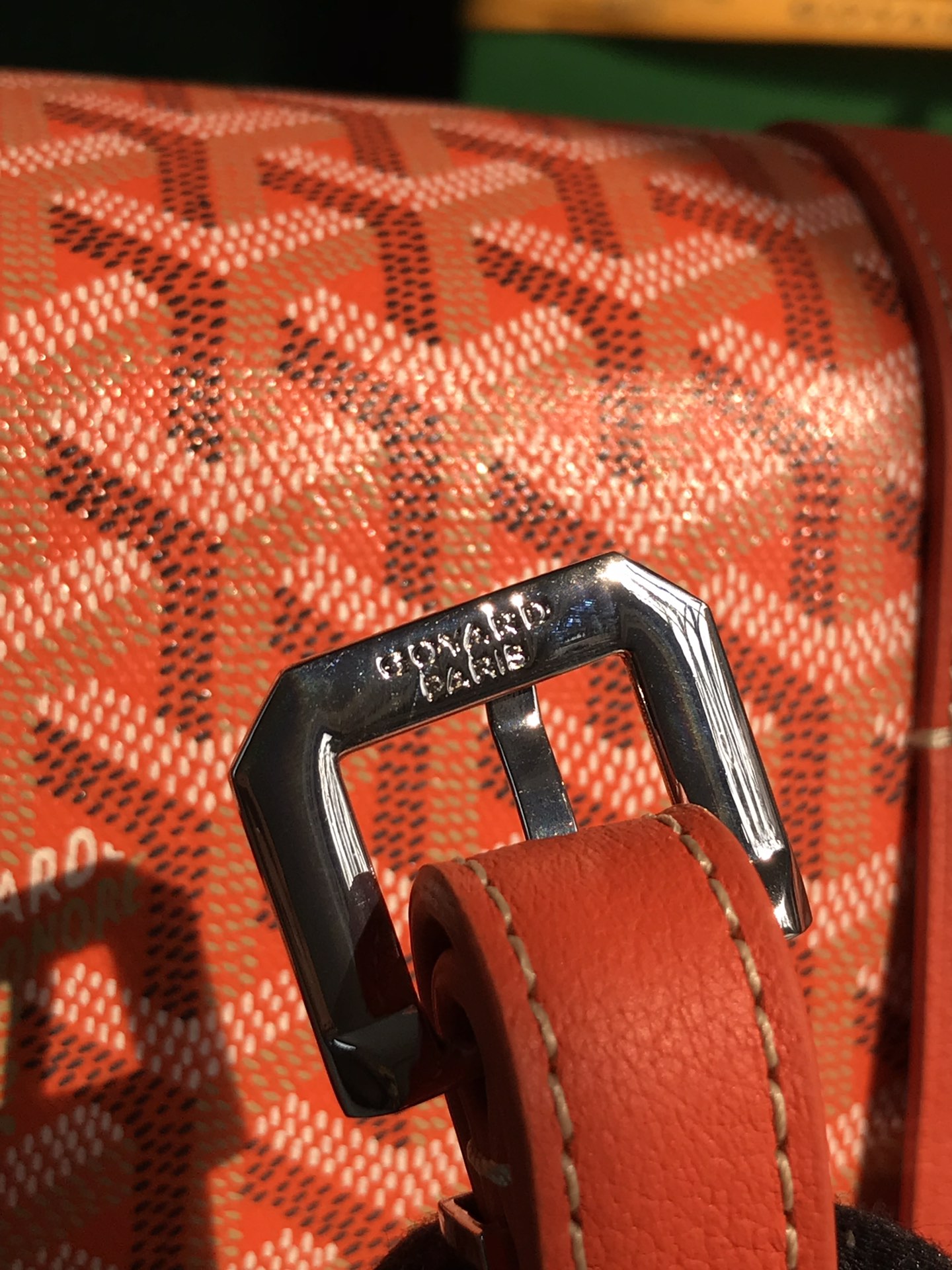 GOYARD Goyardine Belvedere II PM Messenger Bag Orange