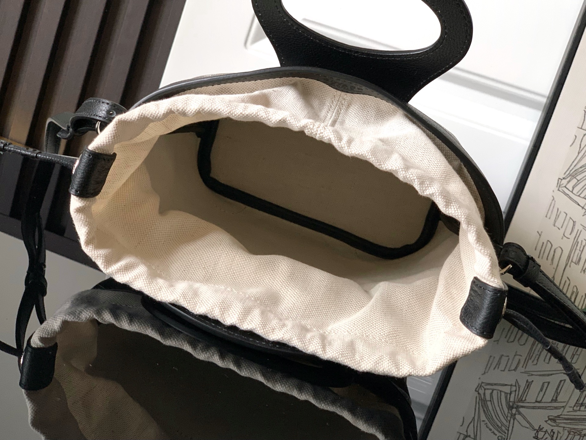 Goyard Beluga Mini Bag black brown Hand-Painted Heart