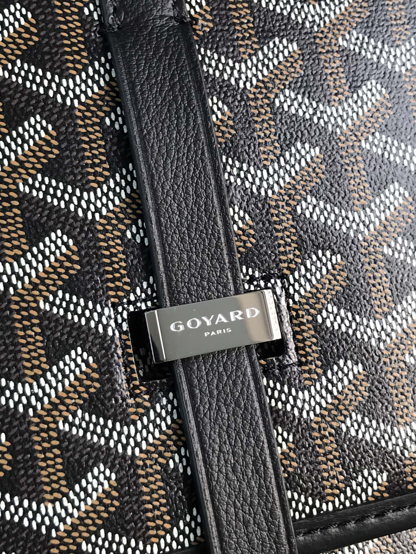 GOYARD Goyardine Belvedere II PM Messenger Bag Black brown