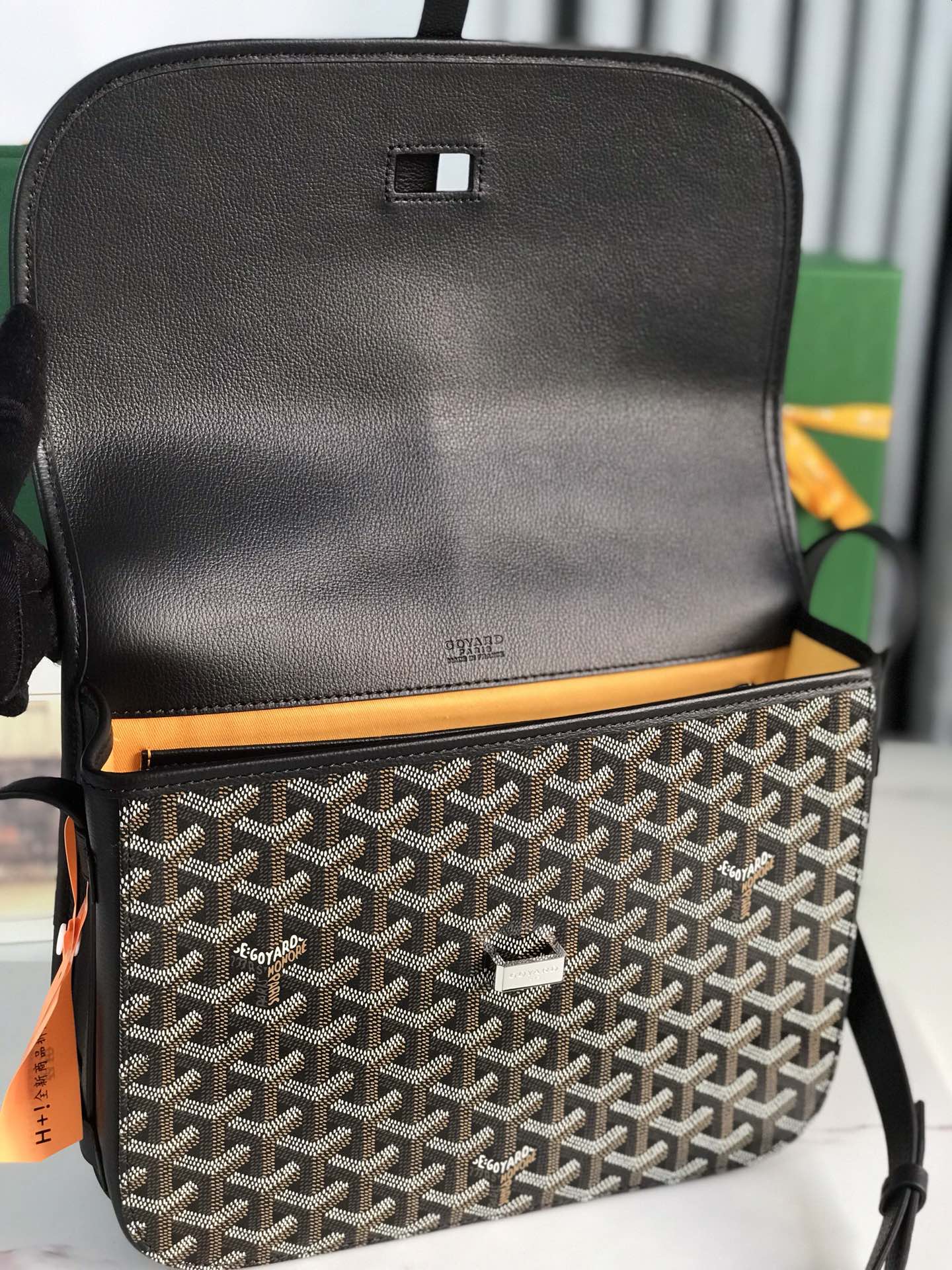 GOYARD Goyardine Belvedere II PM Messenger Bag Black brown