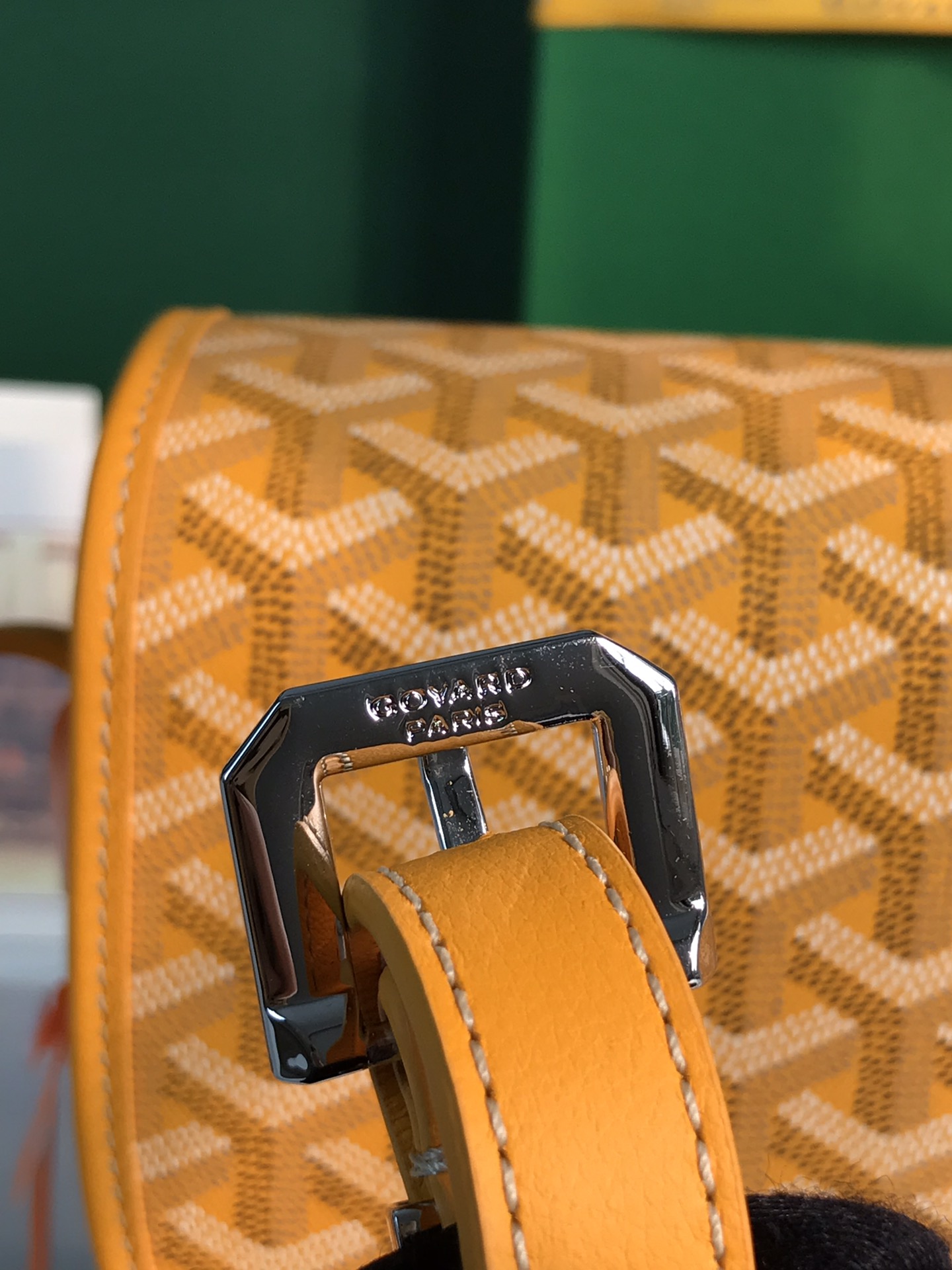 GOYARD Goyardine Belvedere II PM Messenger Bag yellow