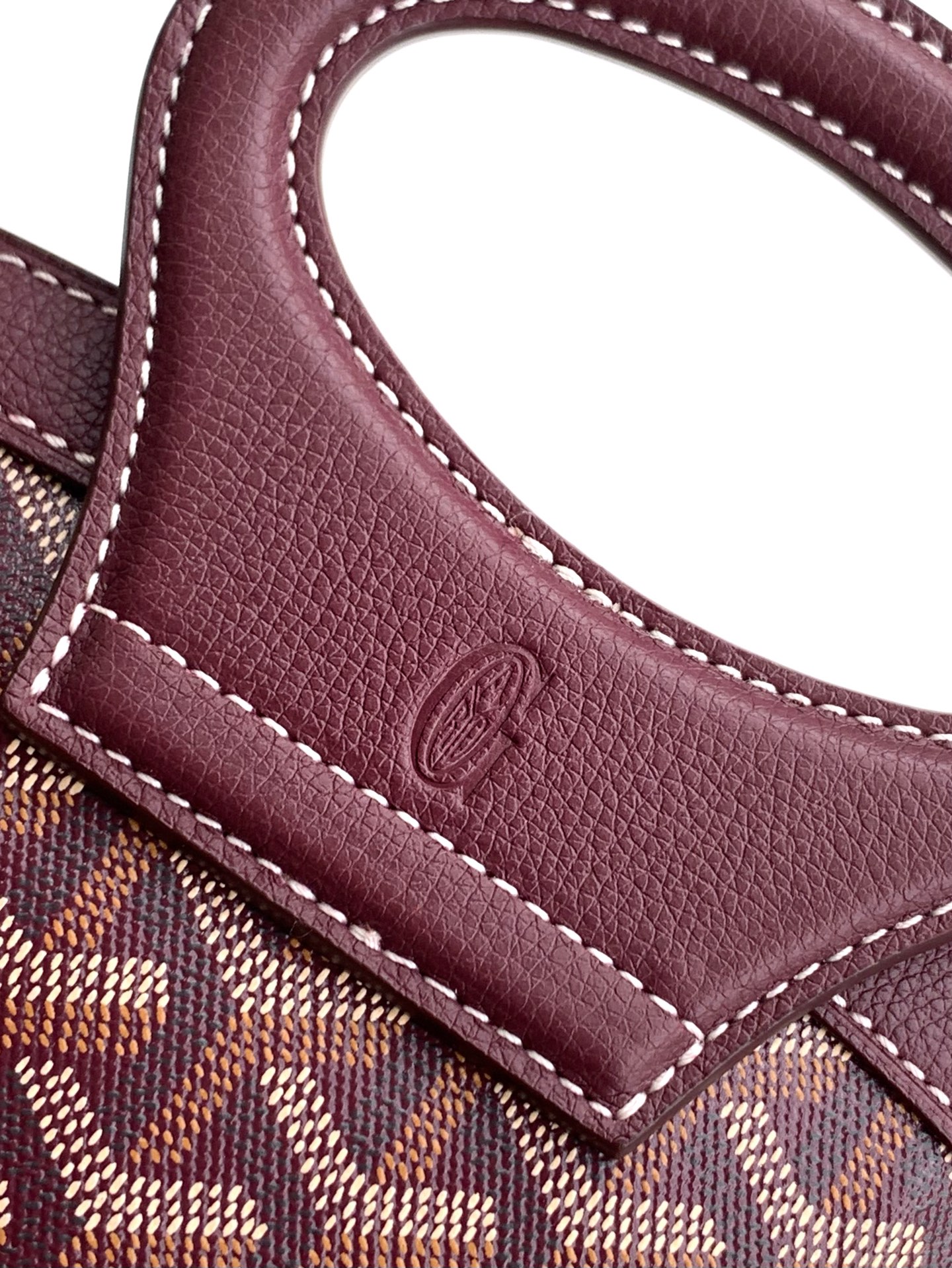 Goyard Beluga Mini Bag In Burgundy Goyardine Canvas