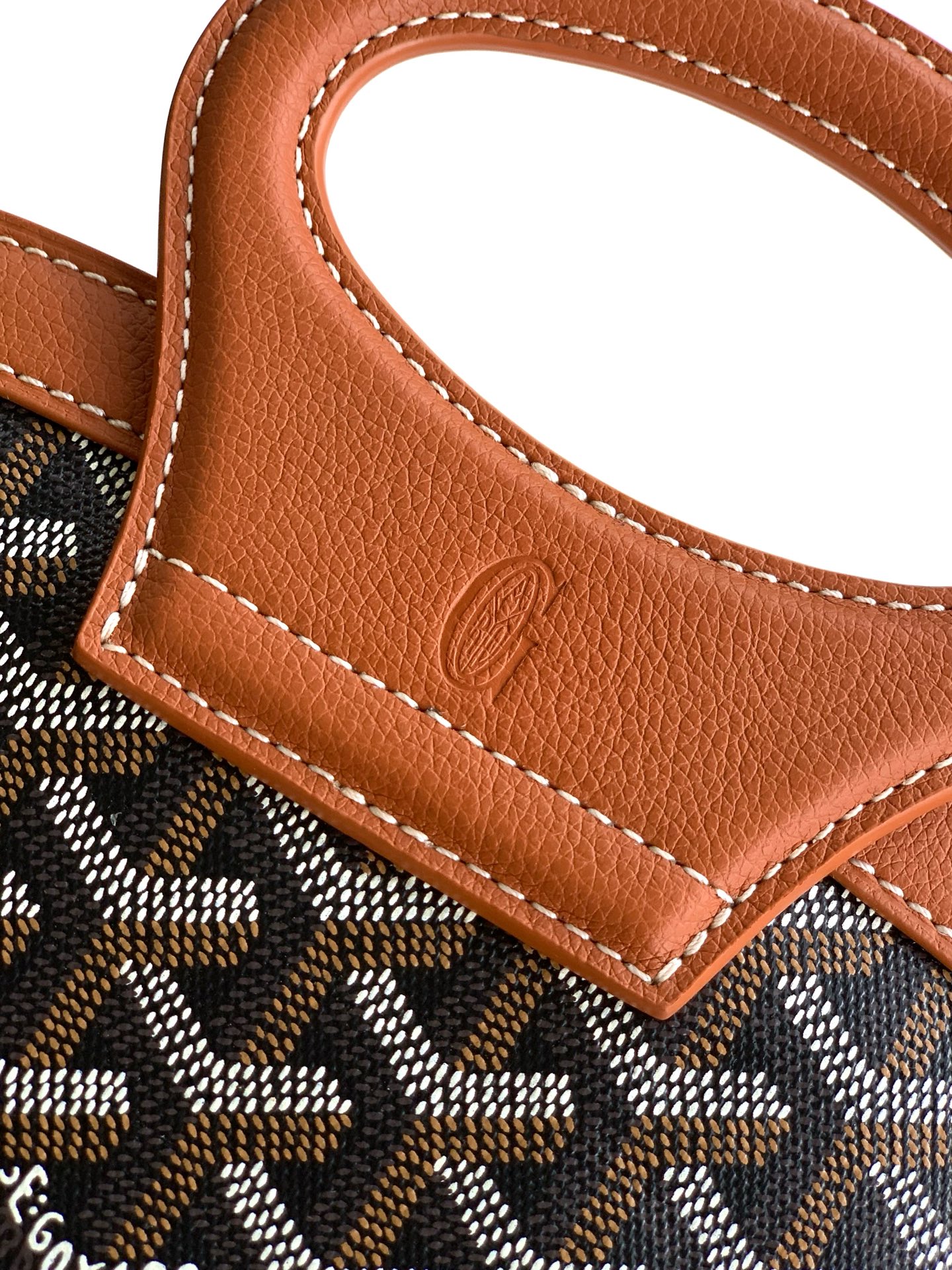GOYARD Cow Leather Handbag Mini Women's brown