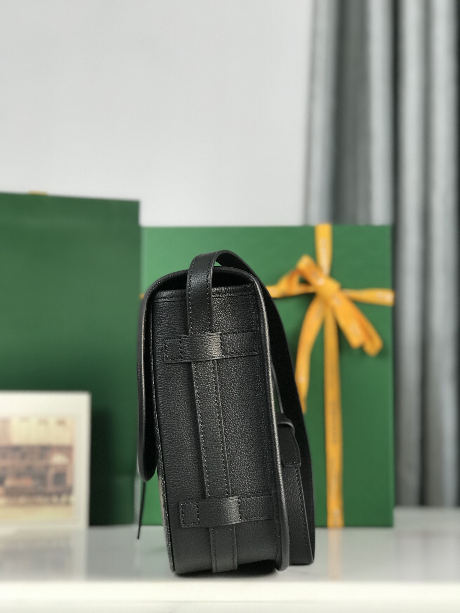 GOYARD Goyardine Belvedere II PM Messenger Bag Black