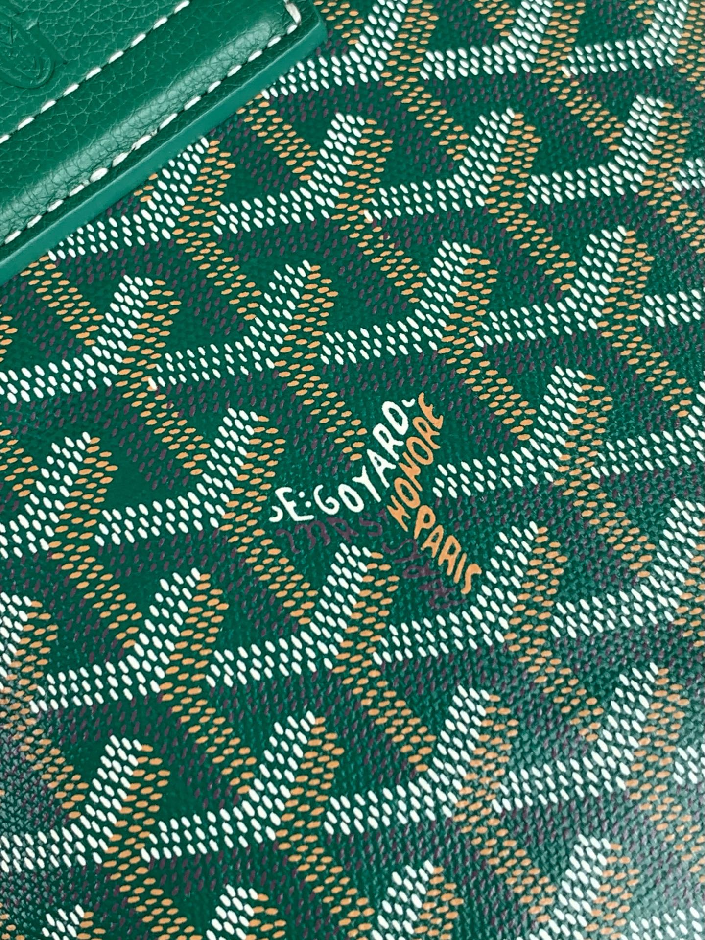 GOYARD Cow Leather Handbag Mini Women's Green