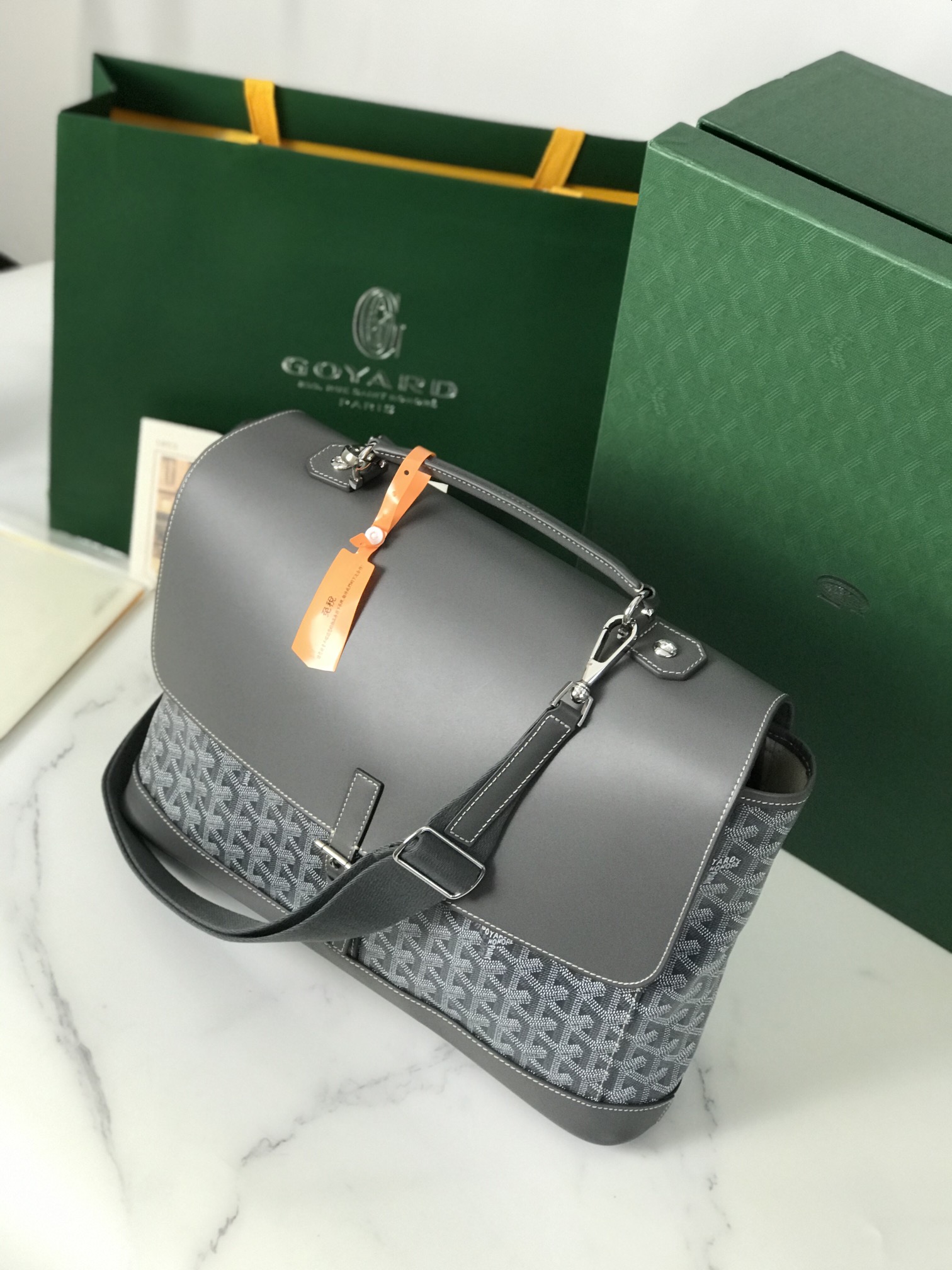 GOYARD Goyardine Citadin Messenger gray339878 |