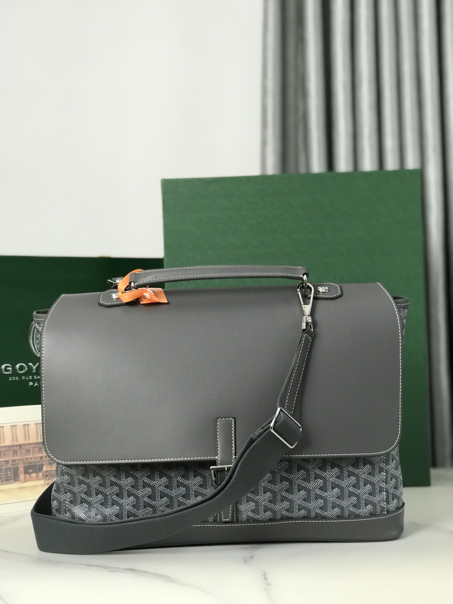 GOYARD Goyardine Citadin Messenger gray339878 |