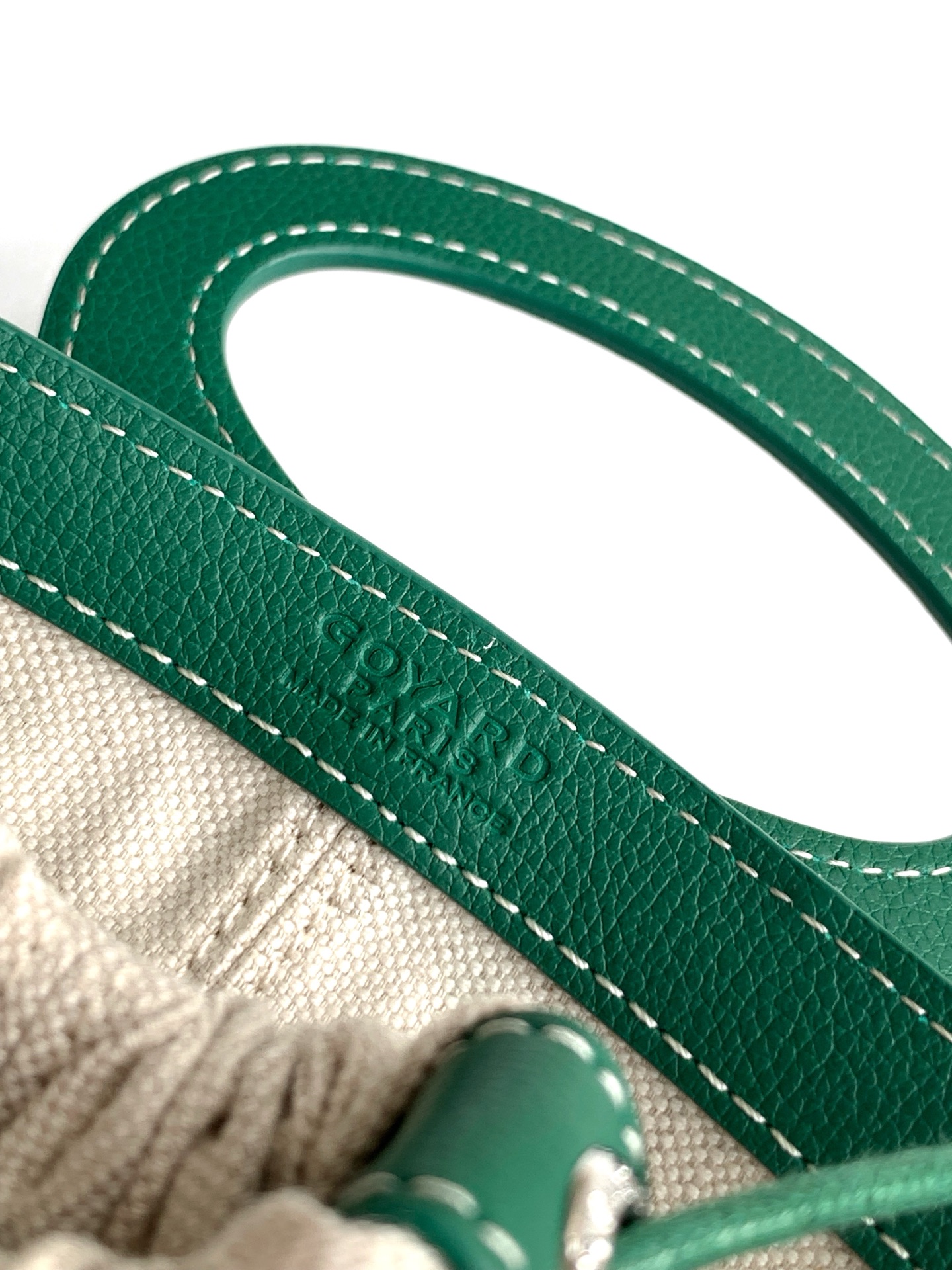 GOYARD Cow Leather Handbag Mini Women's Green