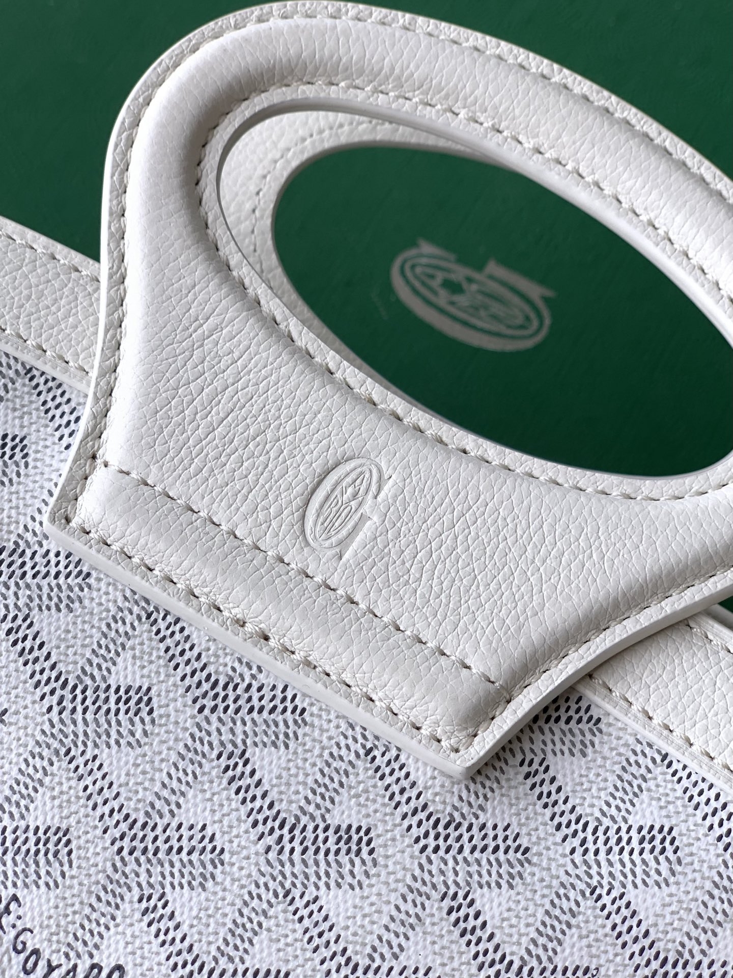 Goyard Beluga Mini Bag In White Goyardine Canvas And