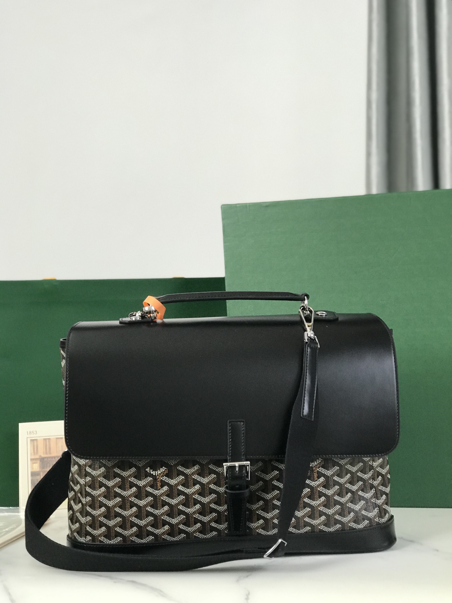 GOYARD Goyardine Citadin Messenger Black 339878 |