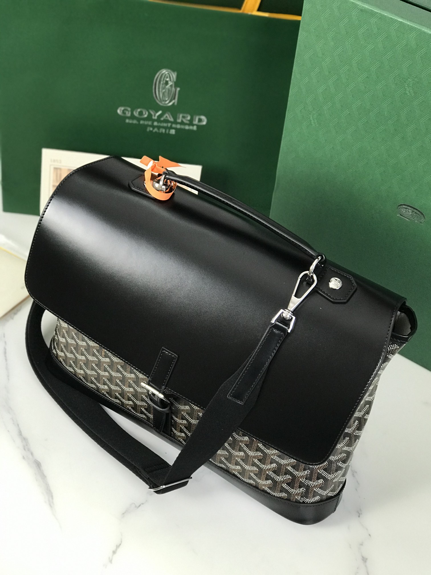 GOYARD Goyardine Citadin Messenger Black 339878 |