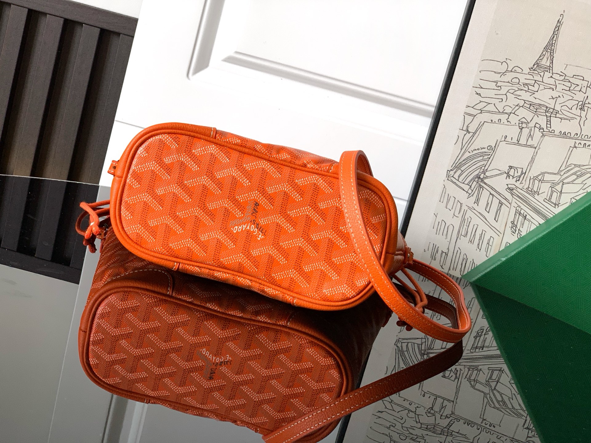 Goyard Goyardine Canvas orange Beluga Mini Bag ...