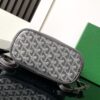 GOYARD Goyardine Calfskin Mini Alpin Backpack gray
