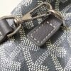 GOYARD Goyardine Calfskin Mini Alpin Backpack gray