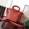 Goyard Beluga Mini Bag In Red Goyardine Canvas And ...