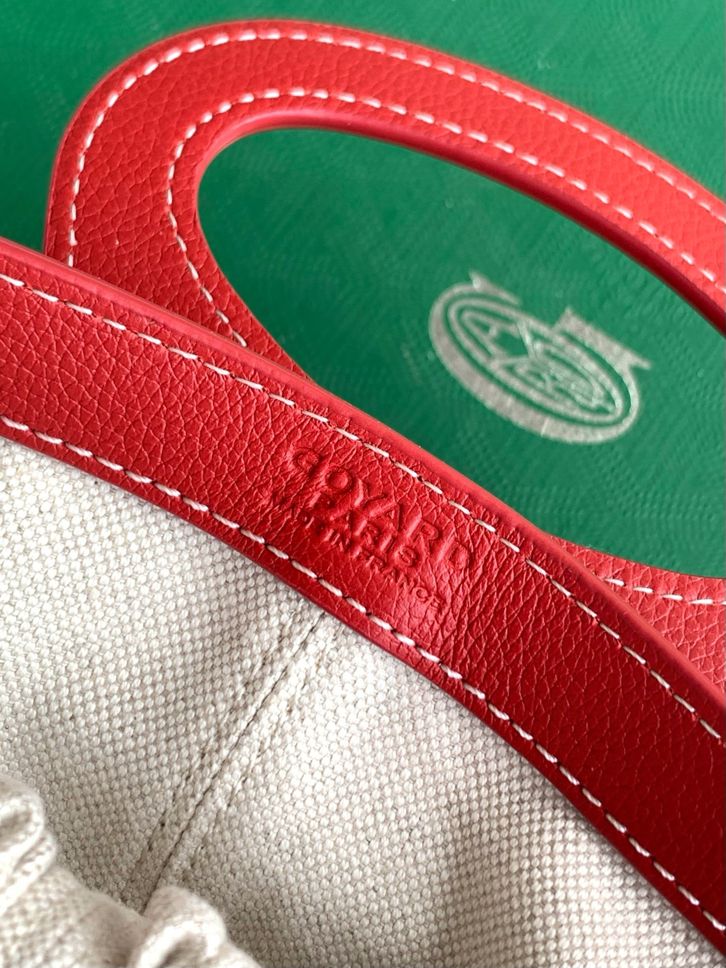 Goyard Beluga Mini Bag In Red Goyardine Canvas And ...