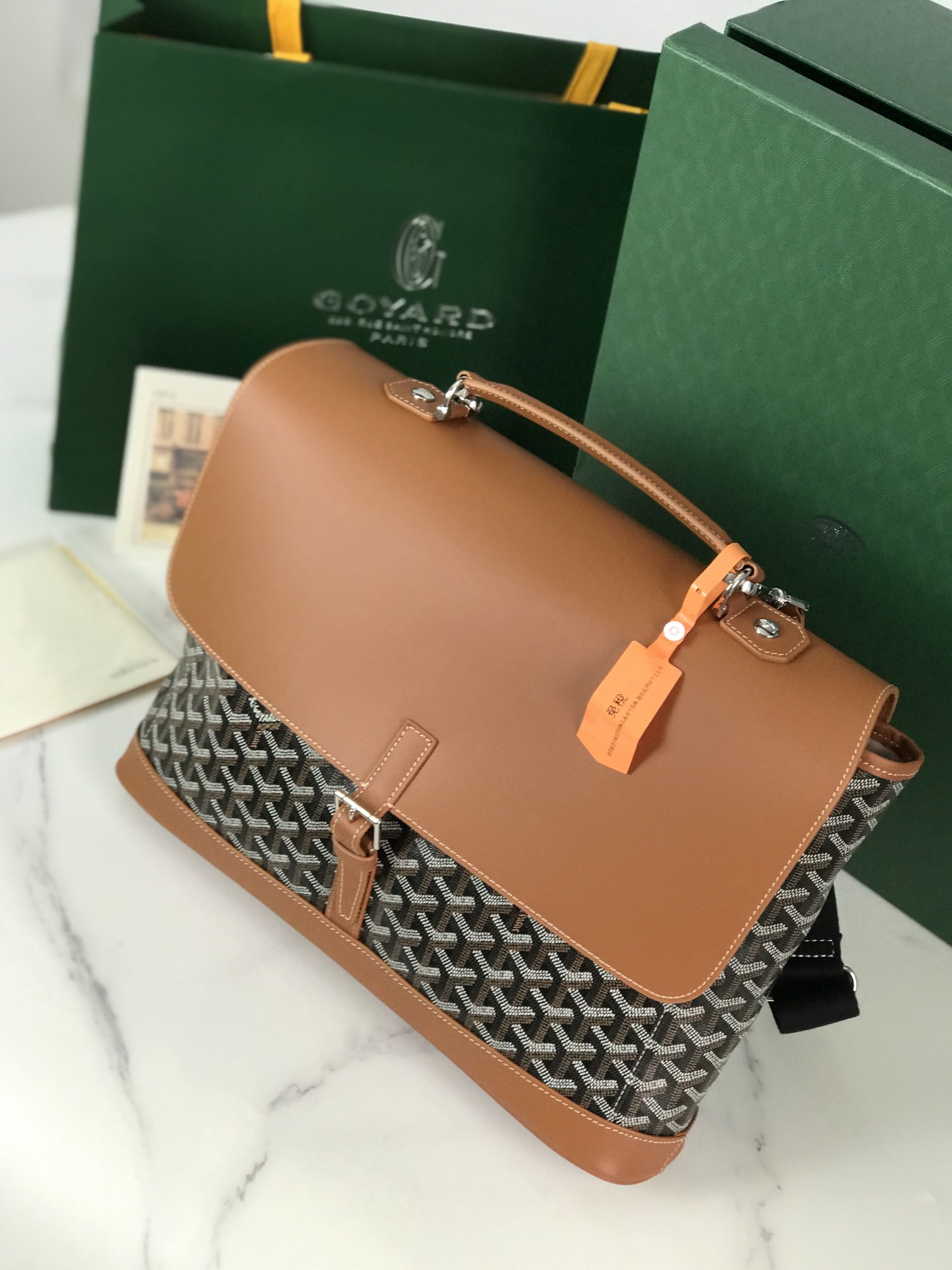 GOYARD Goyardine Citadin Messenger Black Gold 339878 |