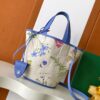 Goyard Goyardine Belharra PM Iris Tote Palladium bag blue