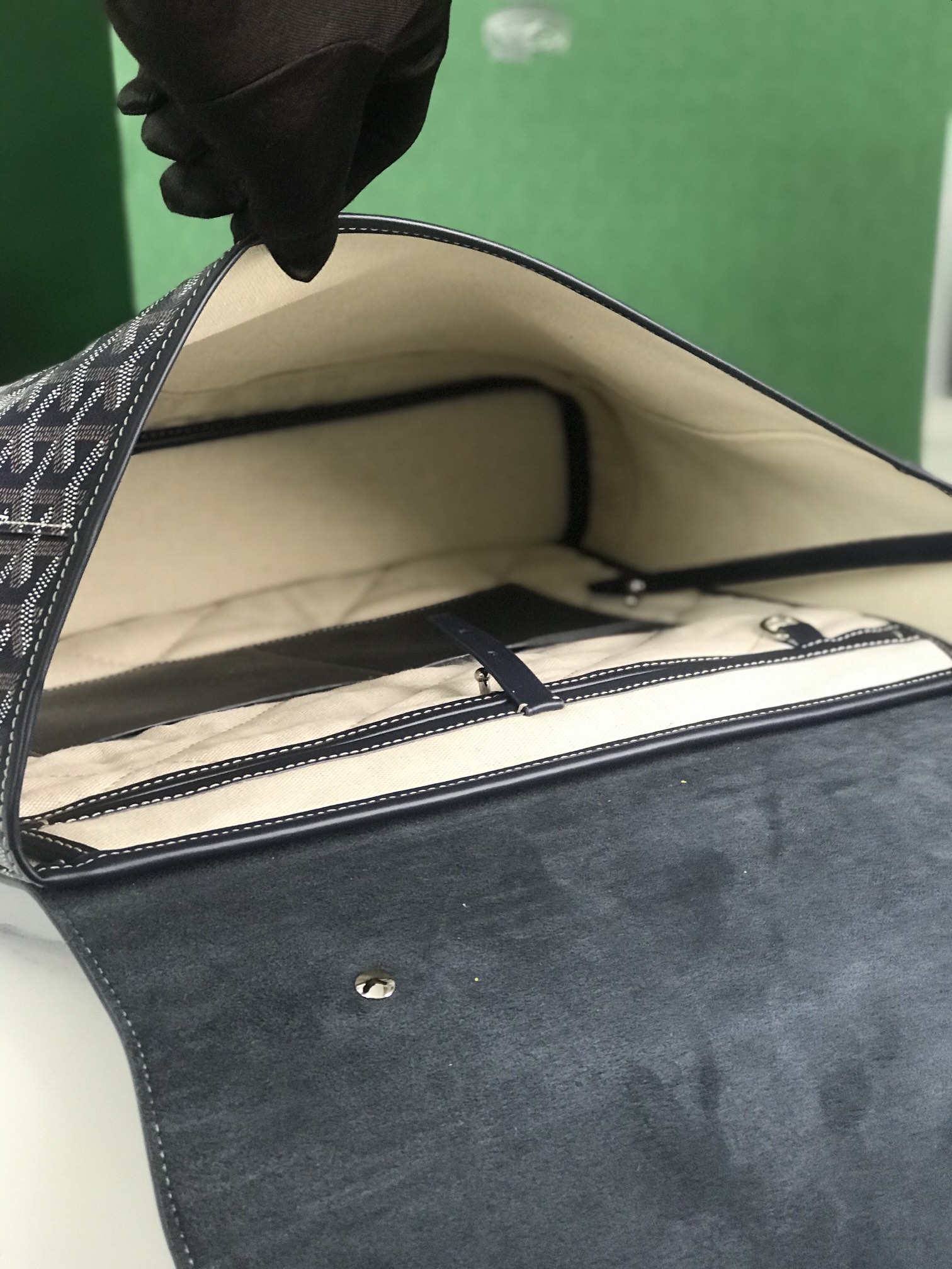 GOYARD Goyardine Citadin Messenger Navy 1043053 |