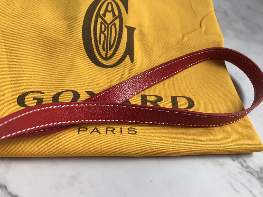 GOYARD Goyardine Petit Flot Bucket Bag PM Red 1677362