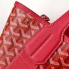 Goyard Goyardine Belharra PM Fuchsia Tote Palladium bag red