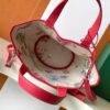 Goyard Goyardine Belharra PM Fuchsia Tote Palladium bag red
