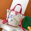 Goyard Goyardine Belharra PM Fuchsia Tote Palladium bag red