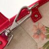 Goyard Goyardine Belharra PM Fuchsia Tote Palladium bag red