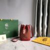 GOYARD Goyardine Petit Flot Bucket Bag PM Red 1677362