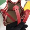 GOYARD Goyardine Petit Flot Bucket Bag PM Red 1677362