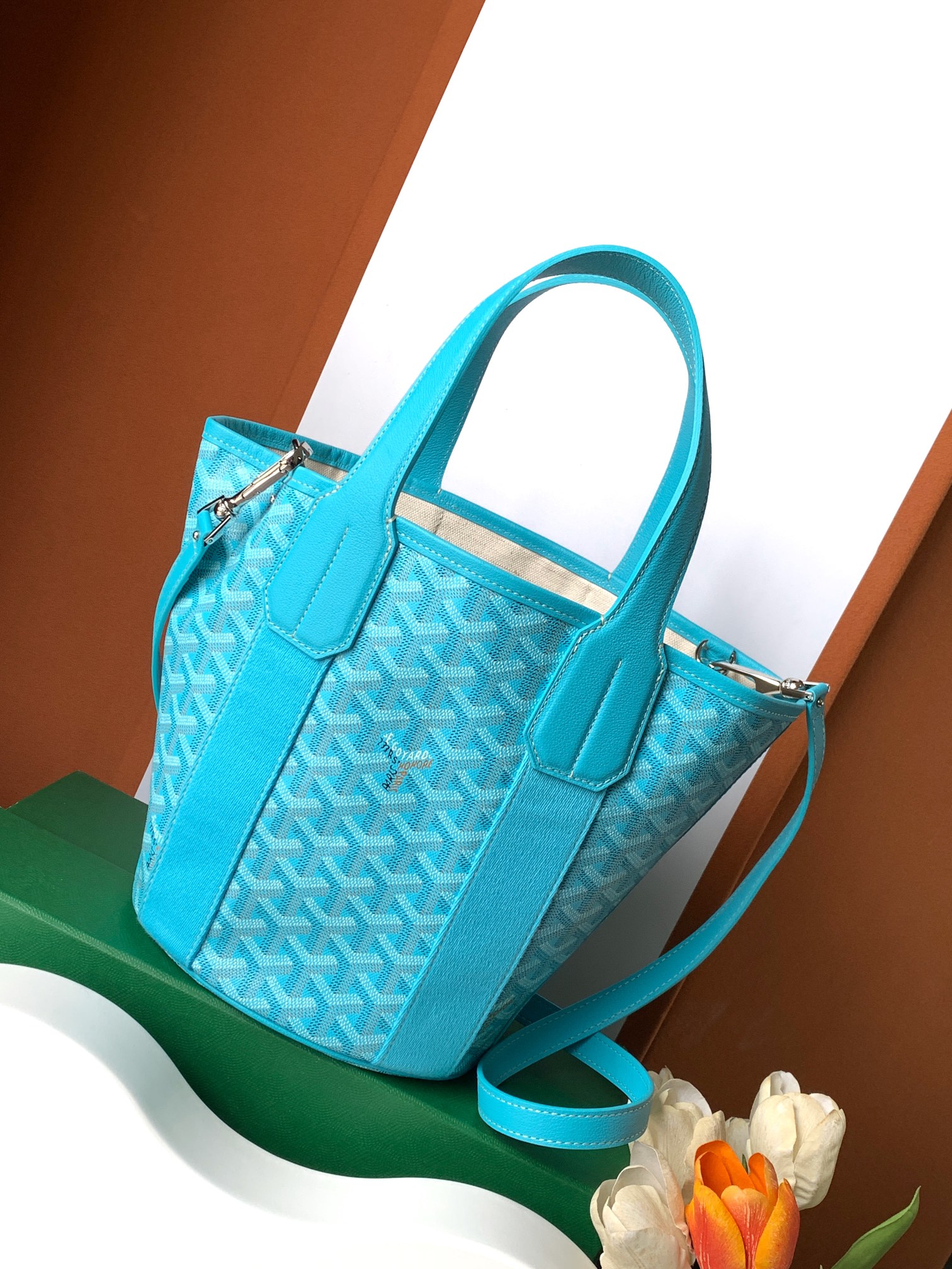 GOYARD Goyardine Belharra PM Bleu Turquoise 1635272