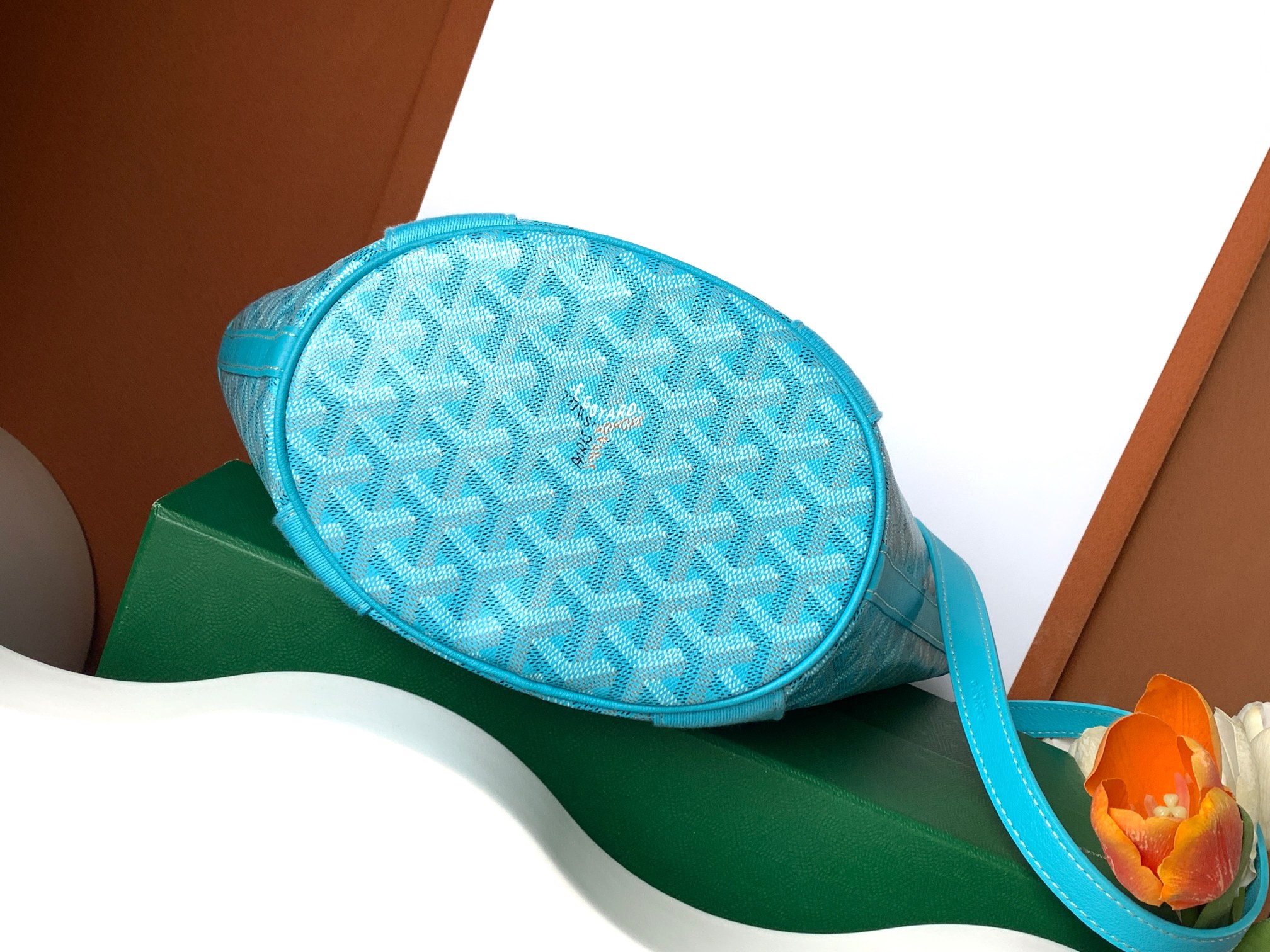 GOYARD Goyardine Belharra PM Bleu Turquoise 1635272