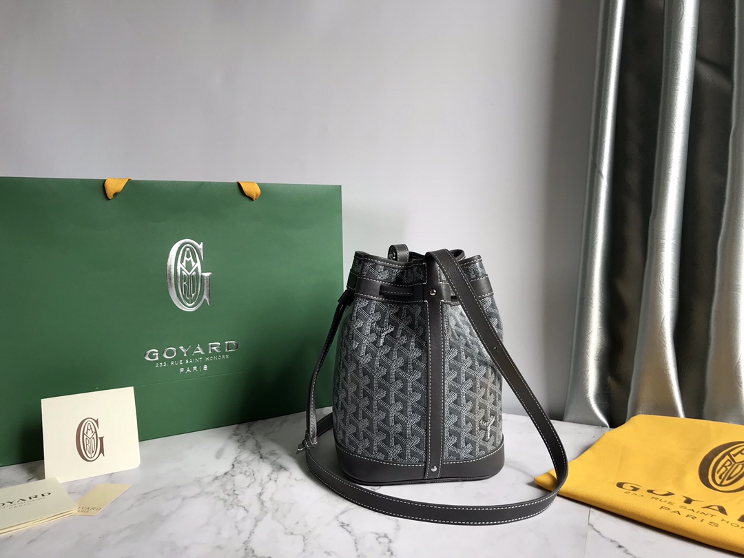Goyard black Goyardine Coated Canvas and Leather ...