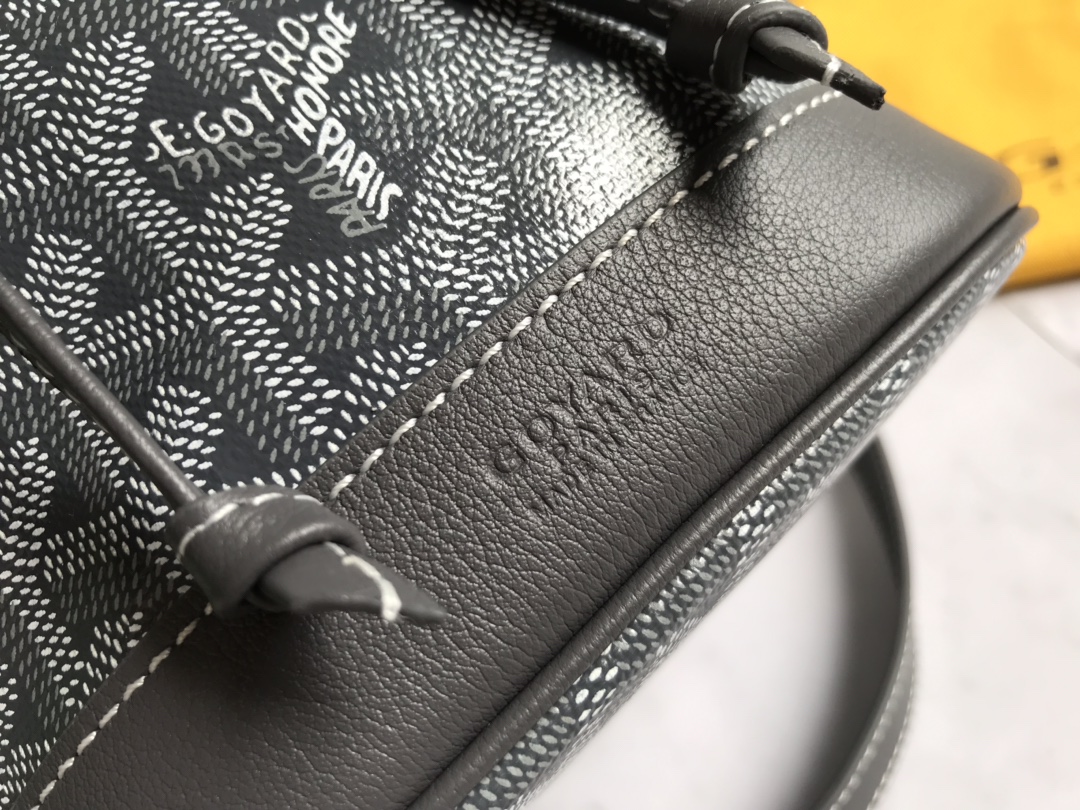 Goyard black Goyardine Coated Canvas and Leather ...