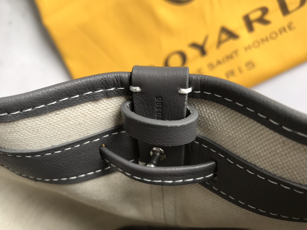 Goyard black Goyardine Coated Canvas and Leather ...