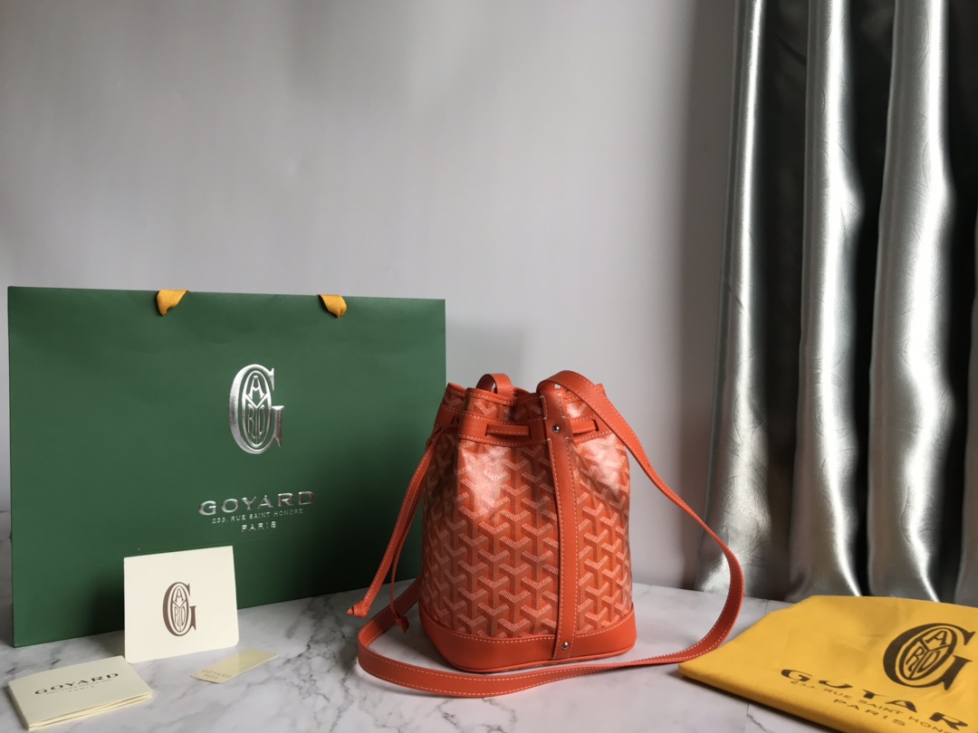 Goyard orange Goyardine Coated Canvas and Leather ...