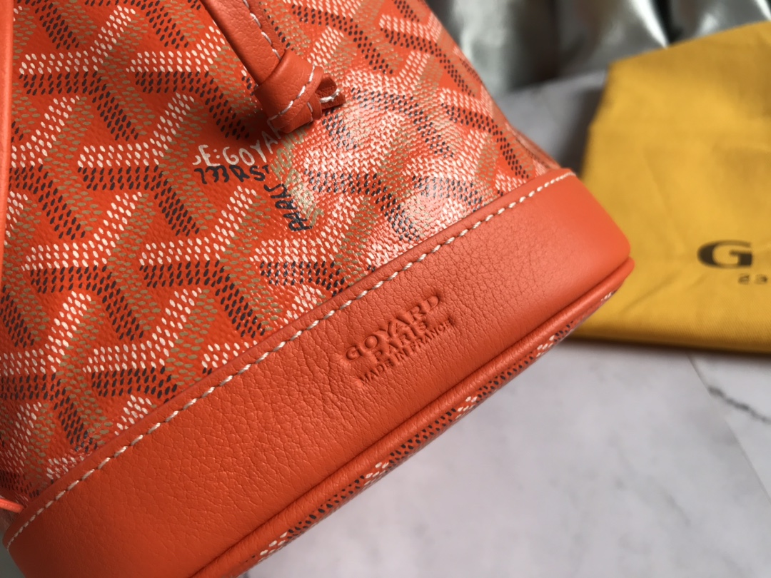Goyard orange Goyardine Coated Canvas and Leather ...