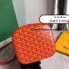 Goyard orange Goyardine Coated Canvas and Leather ...