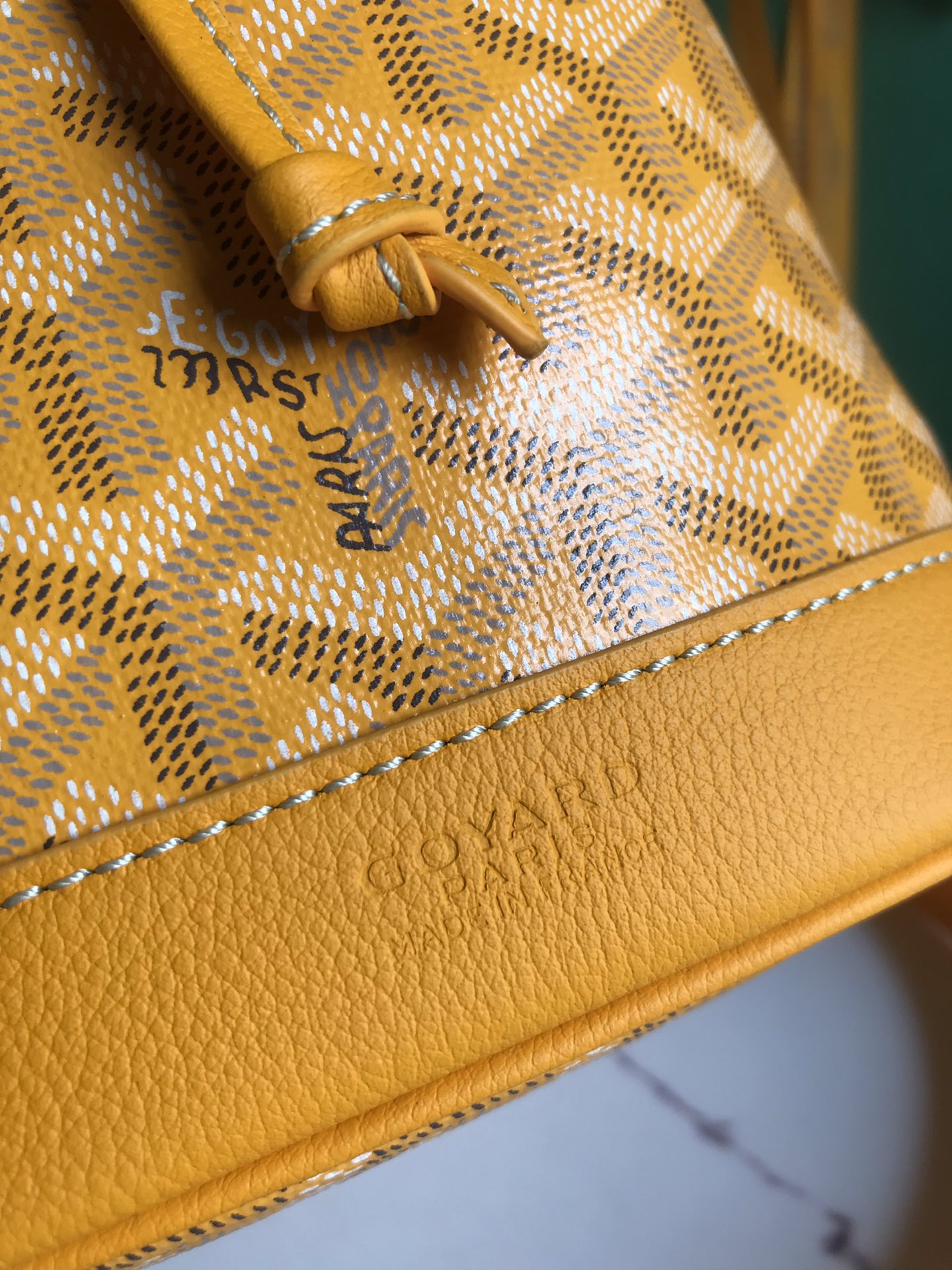 Goyard orange Goyardine Coated Canvas and Leather ...