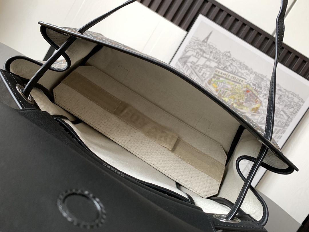 GOYARD Goyardine Rouette PM black brown 1423460