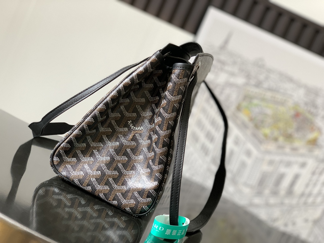 GOYARD Goyardine Rouette PM black brown 1423460