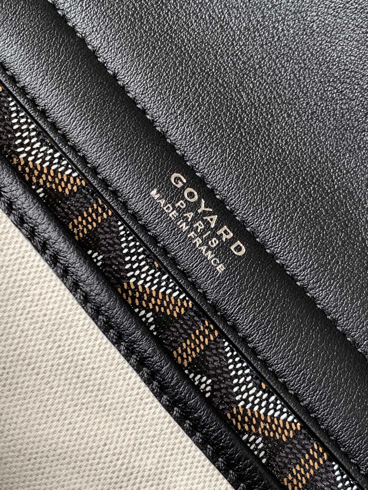 GOYARD Goyardine Rouette PM black brown 1423460