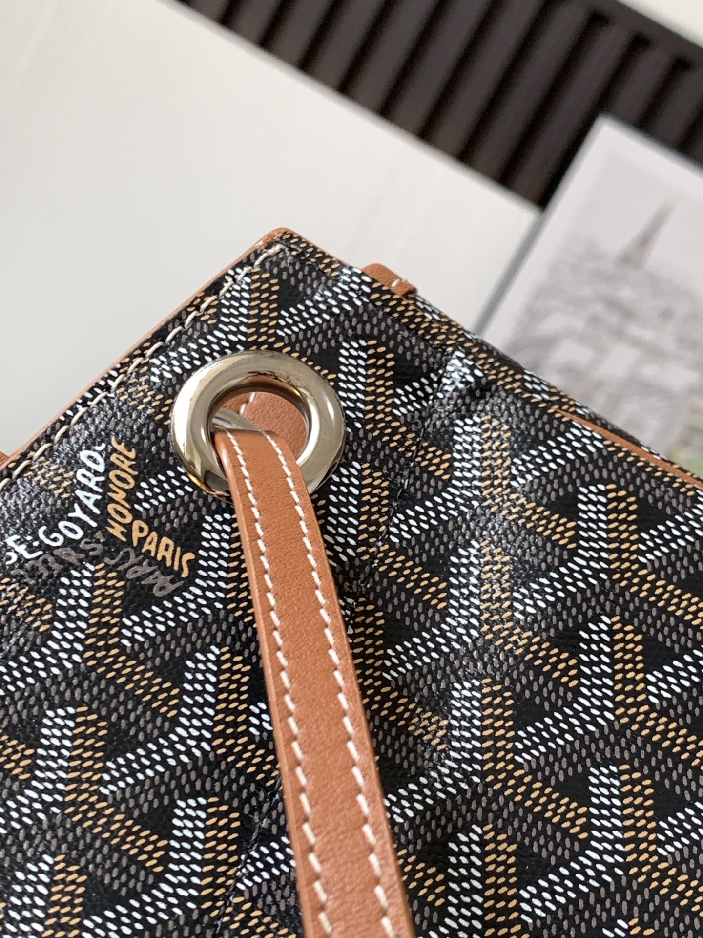 GOYARD Goyardine Rouette PM brown 1423460