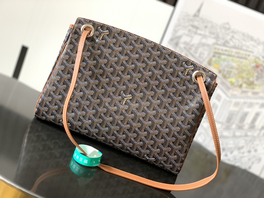 GOYARD Goyardine Rouette PM brown 1423460