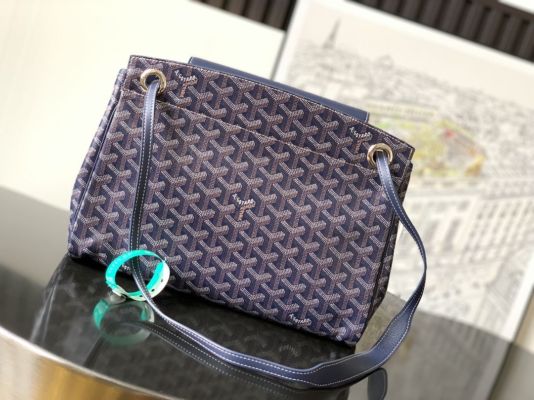 GOYARD Goyardine Rouette PM blue navy 1423460