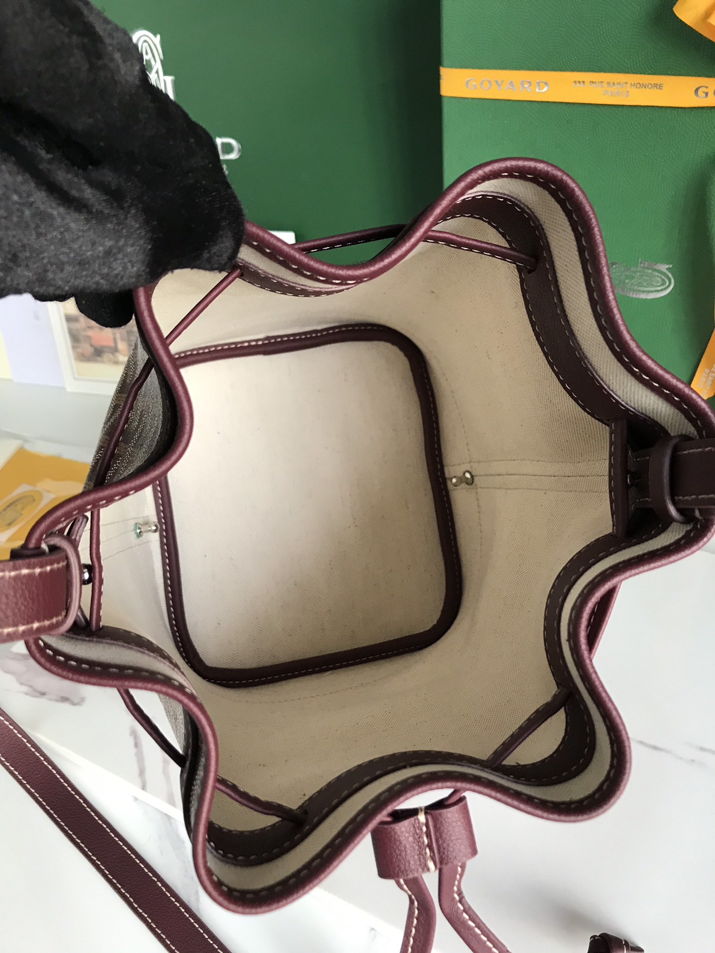 Goyard brown Goyardine Coated Canvas and Leather ...