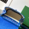 GOYARD Goyardine Calfskin Mini Alpin Backpack blue