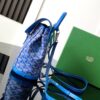 GOYARD Goyardine Calfskin Mini Alpin Backpack blue