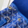 GOYARD Goyardine Calfskin Mini Alpin Backpack blue