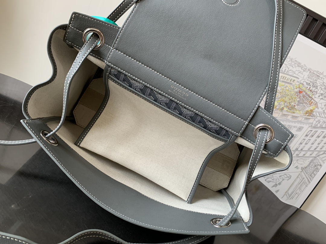 GOYARD Goyardine Rouette PM gray1423460